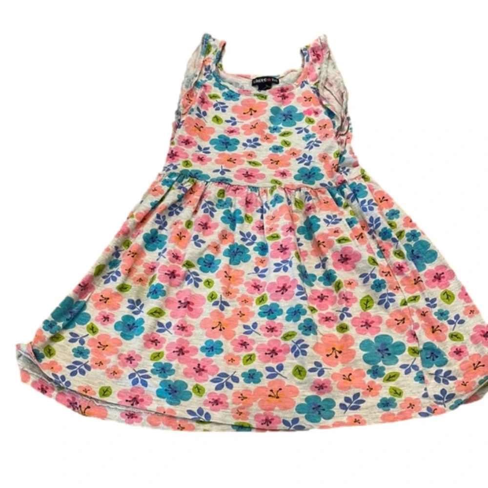 Limited too size small (7) vintage dress floral print